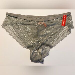 NWT Miss Vickie’s Intimates Gray Sheer Lace Panties Size 4X – Bundle 5/$25
